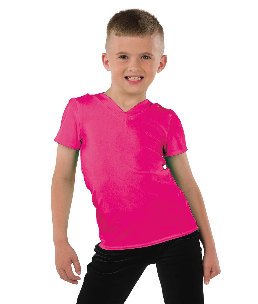 22946 Spandex V Neck Guy Top