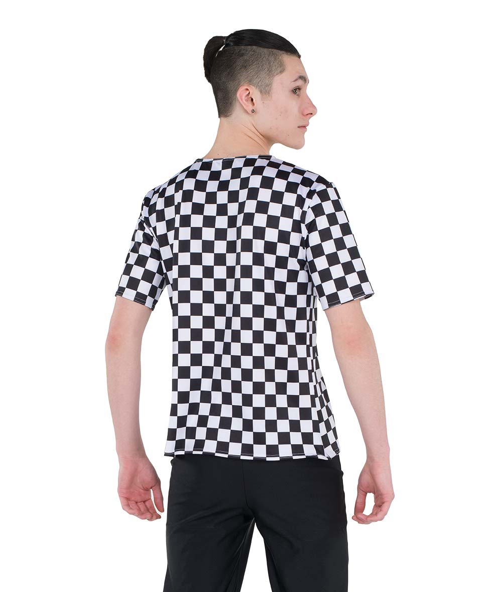 23133 Checked Guy Top