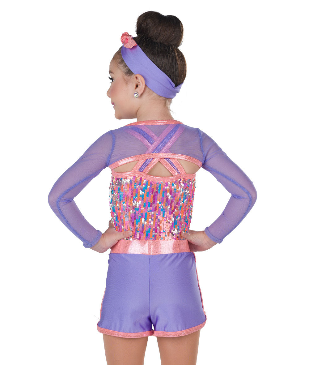 25282S Felt Cute Shrug & Shorts
