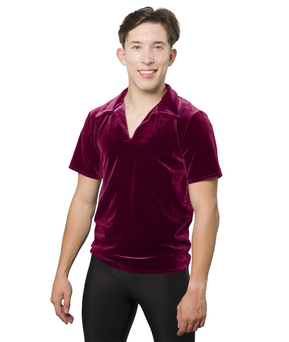 328G Velvet Collared Shirt