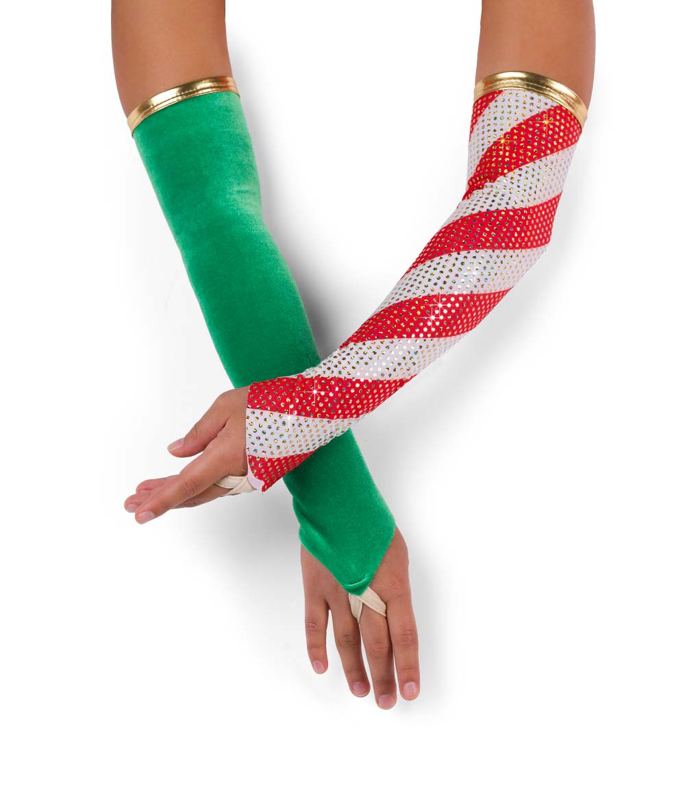 H672M The Jolliest Elf Mitts