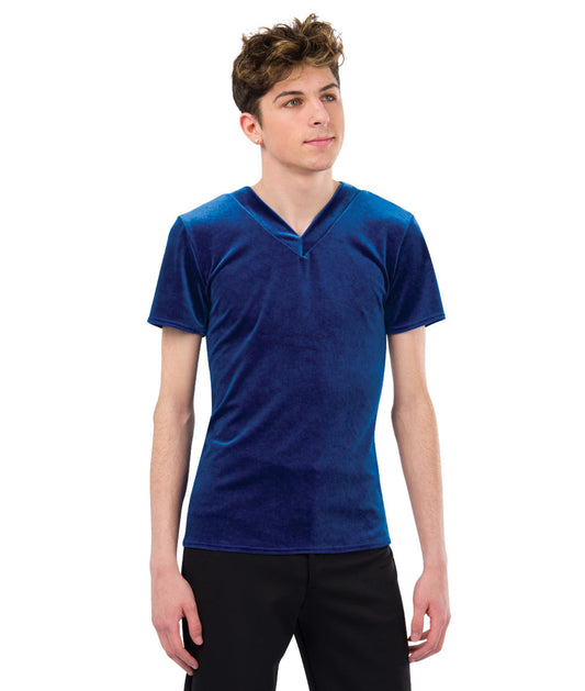 10255 Vneck Velvet Top