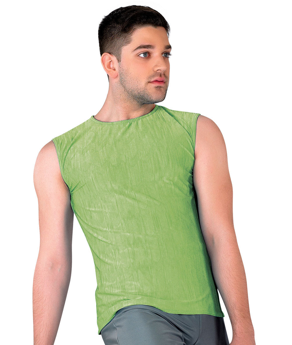 15985 Creased Spandex Tank Top