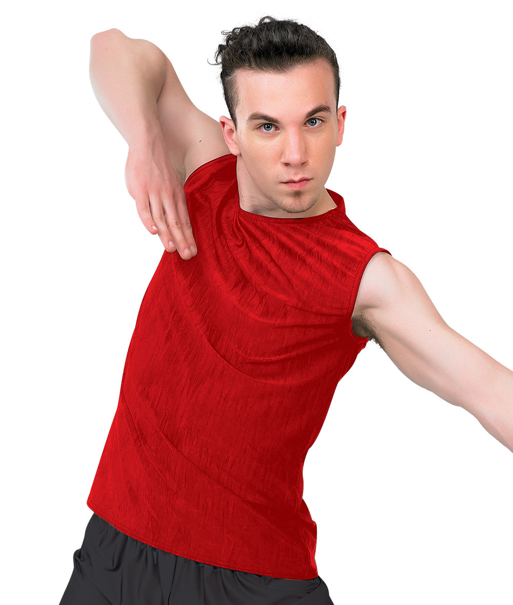 15985 Creased Spandex Tank Top