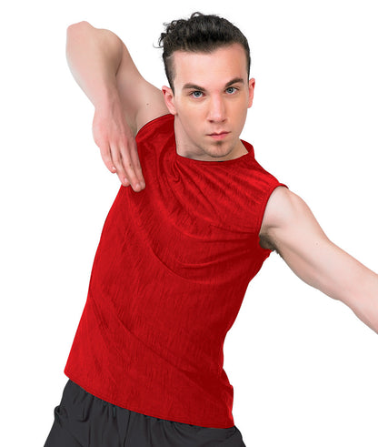 15985 Creased Spandex Tank Top