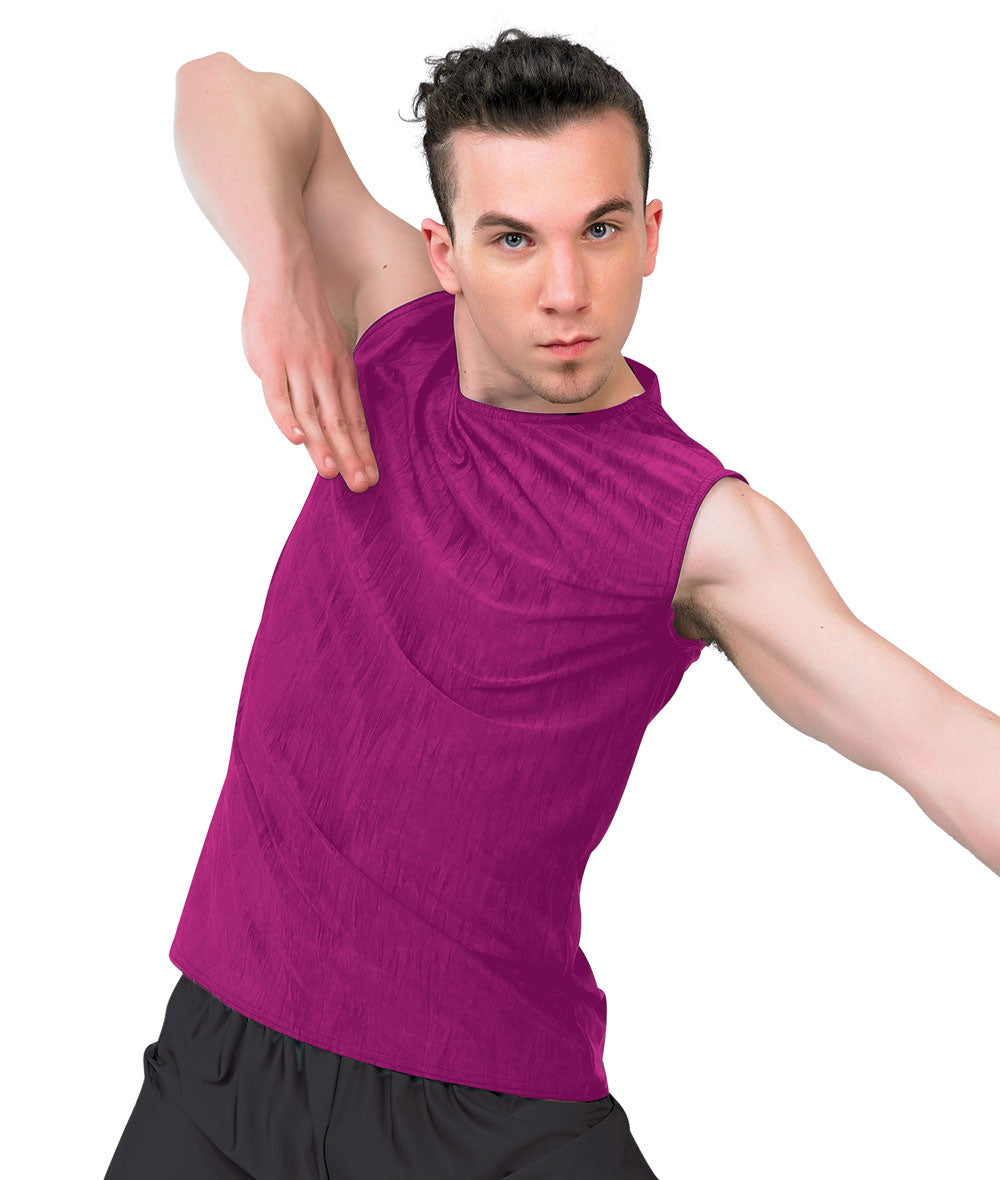 15985 Creased Spandex Tank Top
