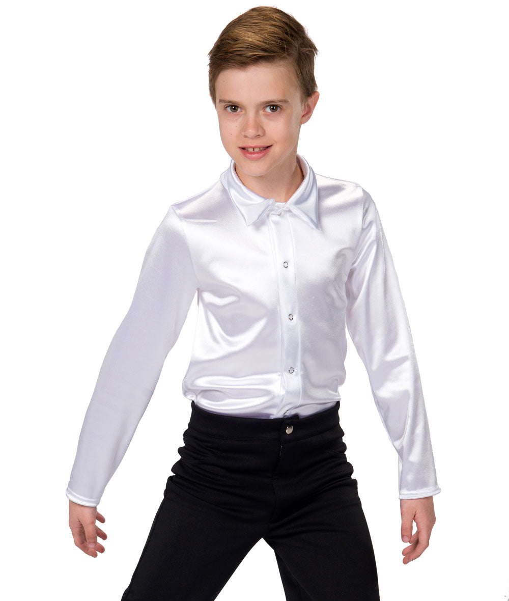 19279 Stretch Satin Guy Shirt