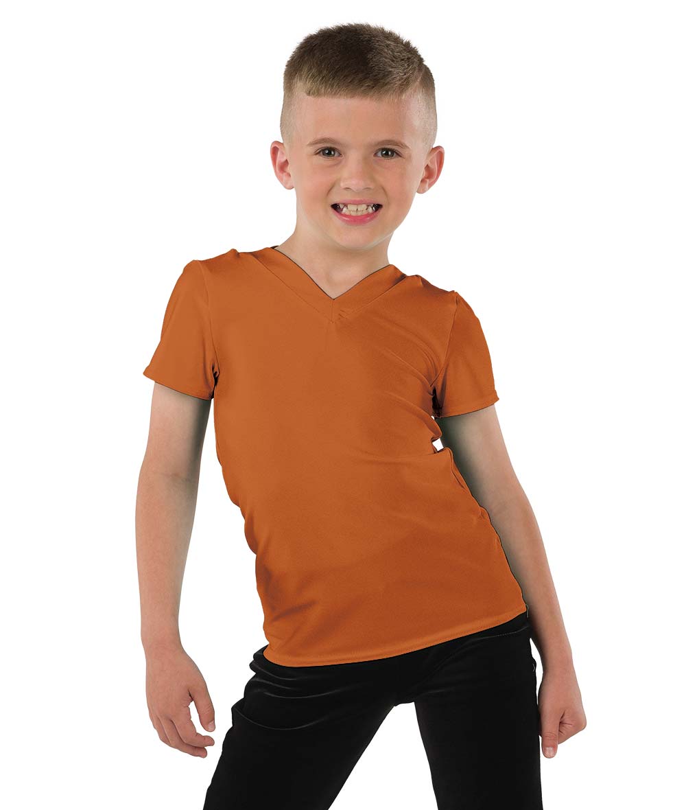 22946 Spandex V Neck Guy Top