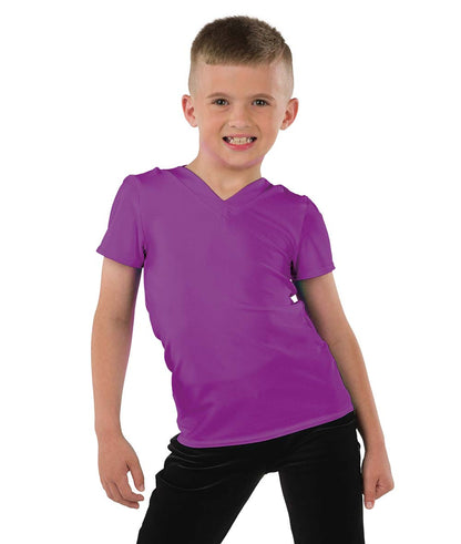 22946 Spandex V Neck Guy Top