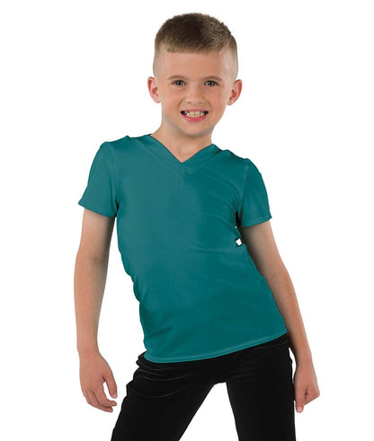 22946 Spandex V Neck Guy Top