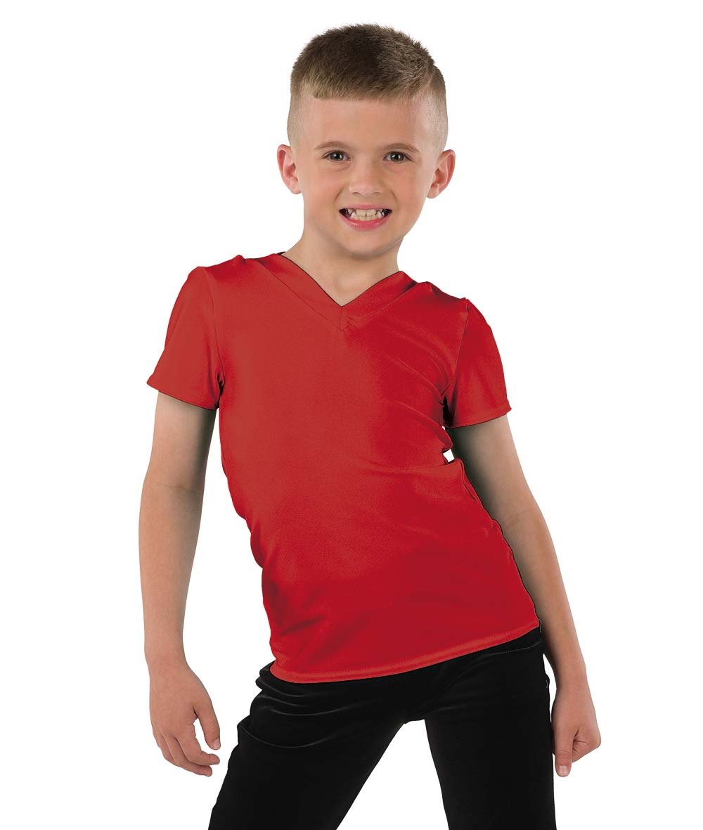 22946 Spandex V Neck Guy Top