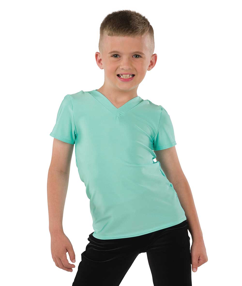 22946 Spandex V Neck Guy Top