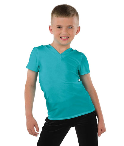 22946 Spandex V Neck Guy Top