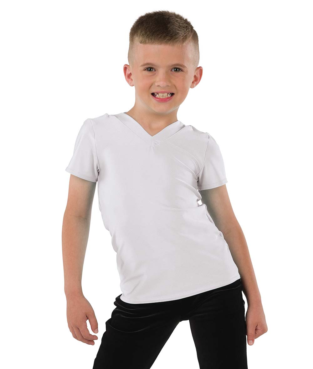 22946 Spandex V Neck Guy Top