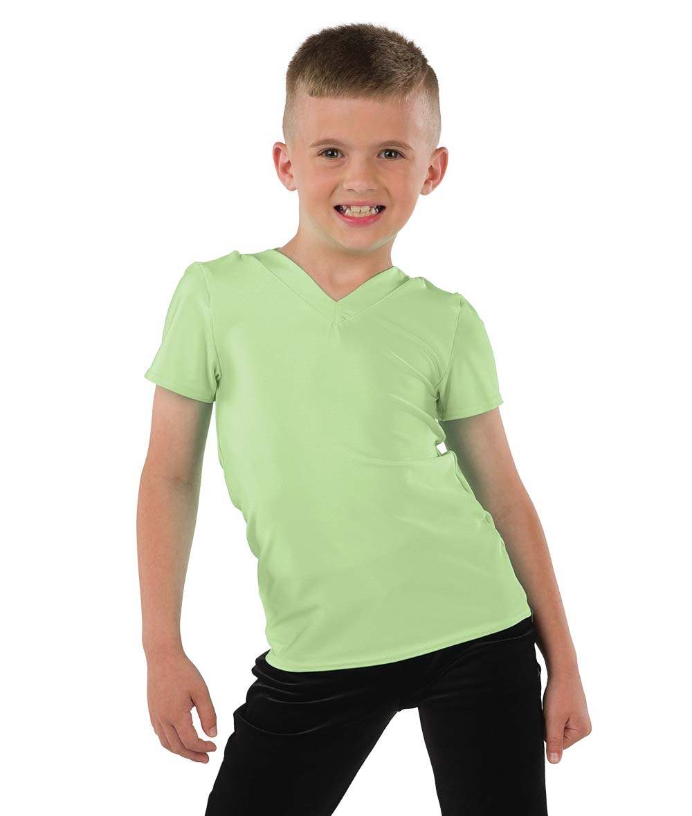 22946 Spandex V Neck Guy Top