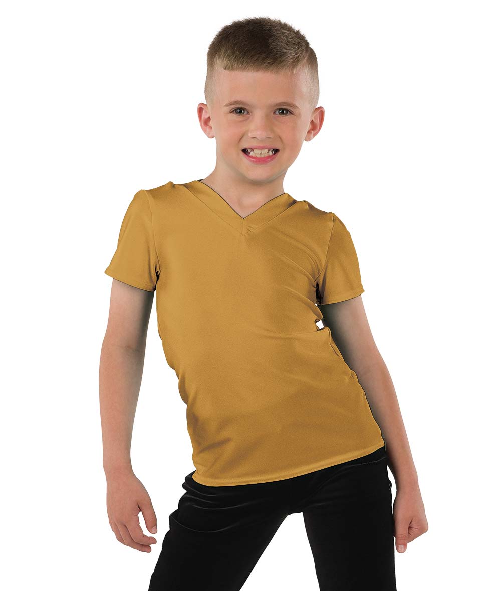 22946 Spandex V Neck Guy Top