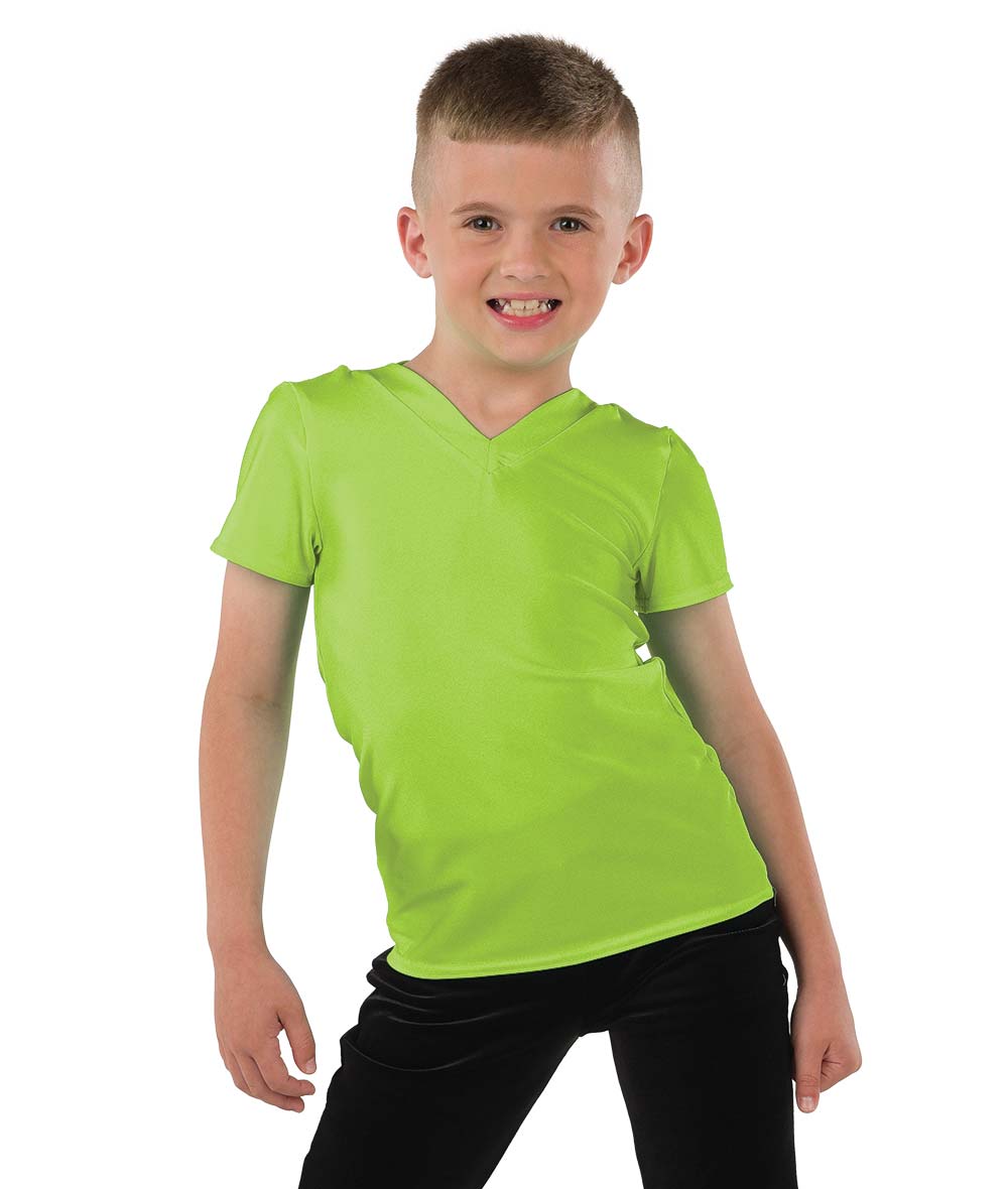 22946 Spandex V Neck Guy Top