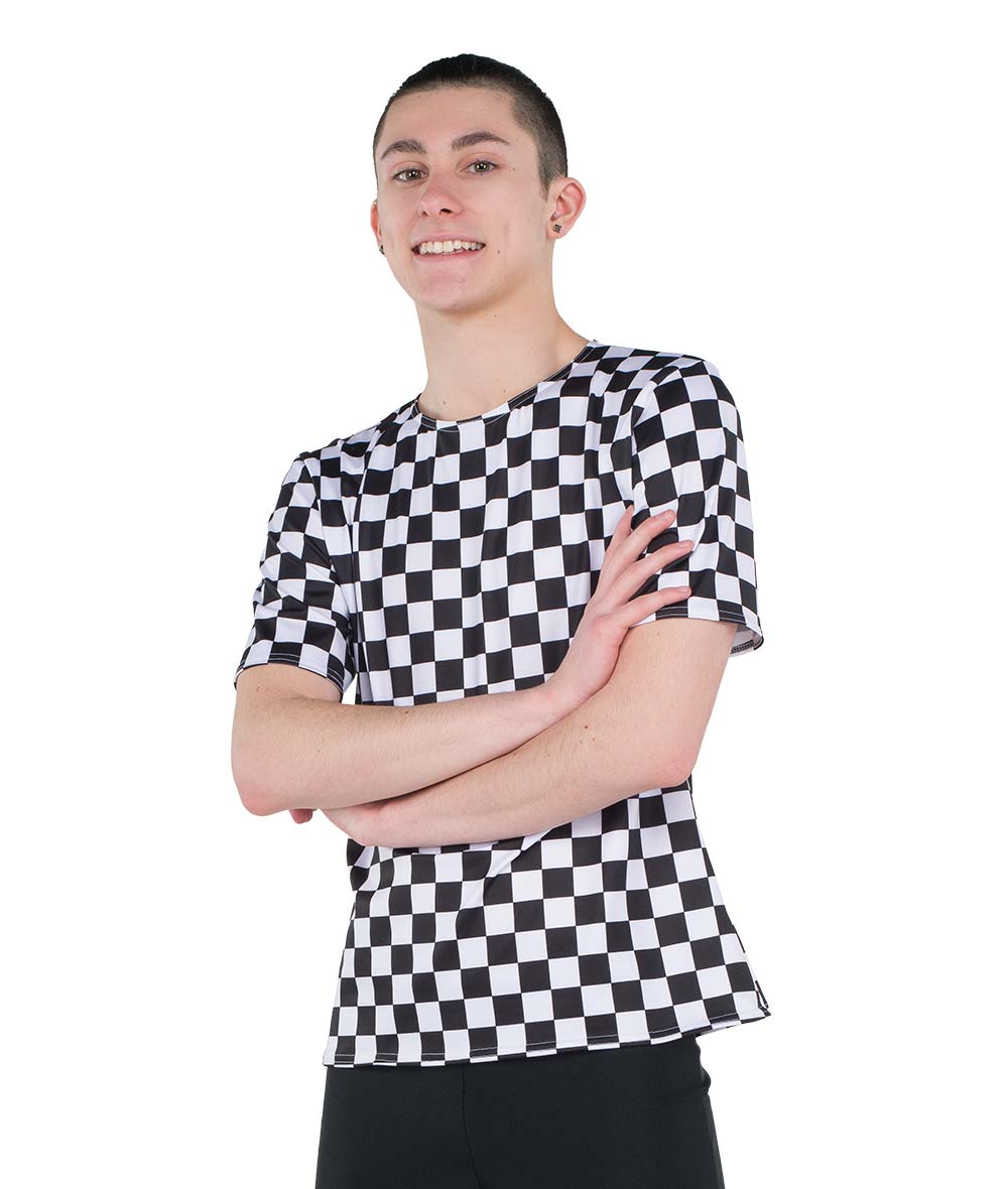 23133 Checked Guy Top