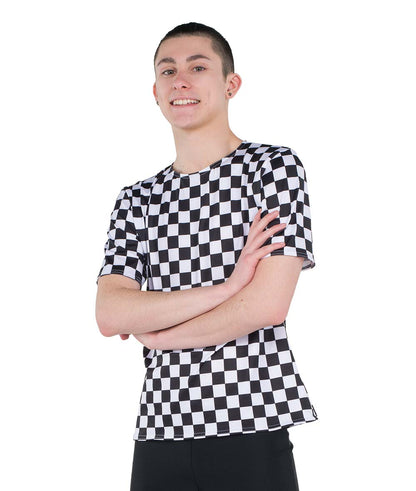 23133 Checked Guy Top