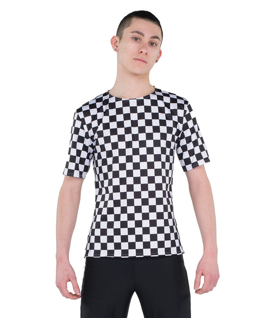 23133 Checked Guy Top