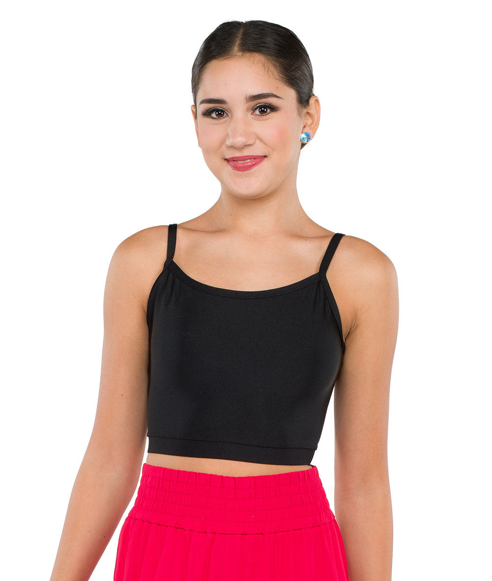 24018A Spandex Cami Crop Top