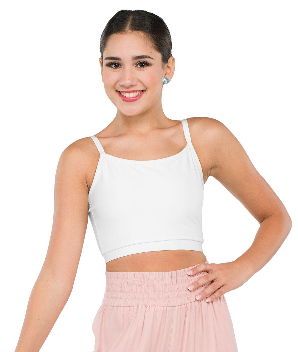24018A Spandex Cami Crop Top