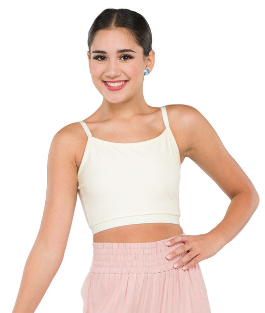 24018A Spandex Cami Crop Top
