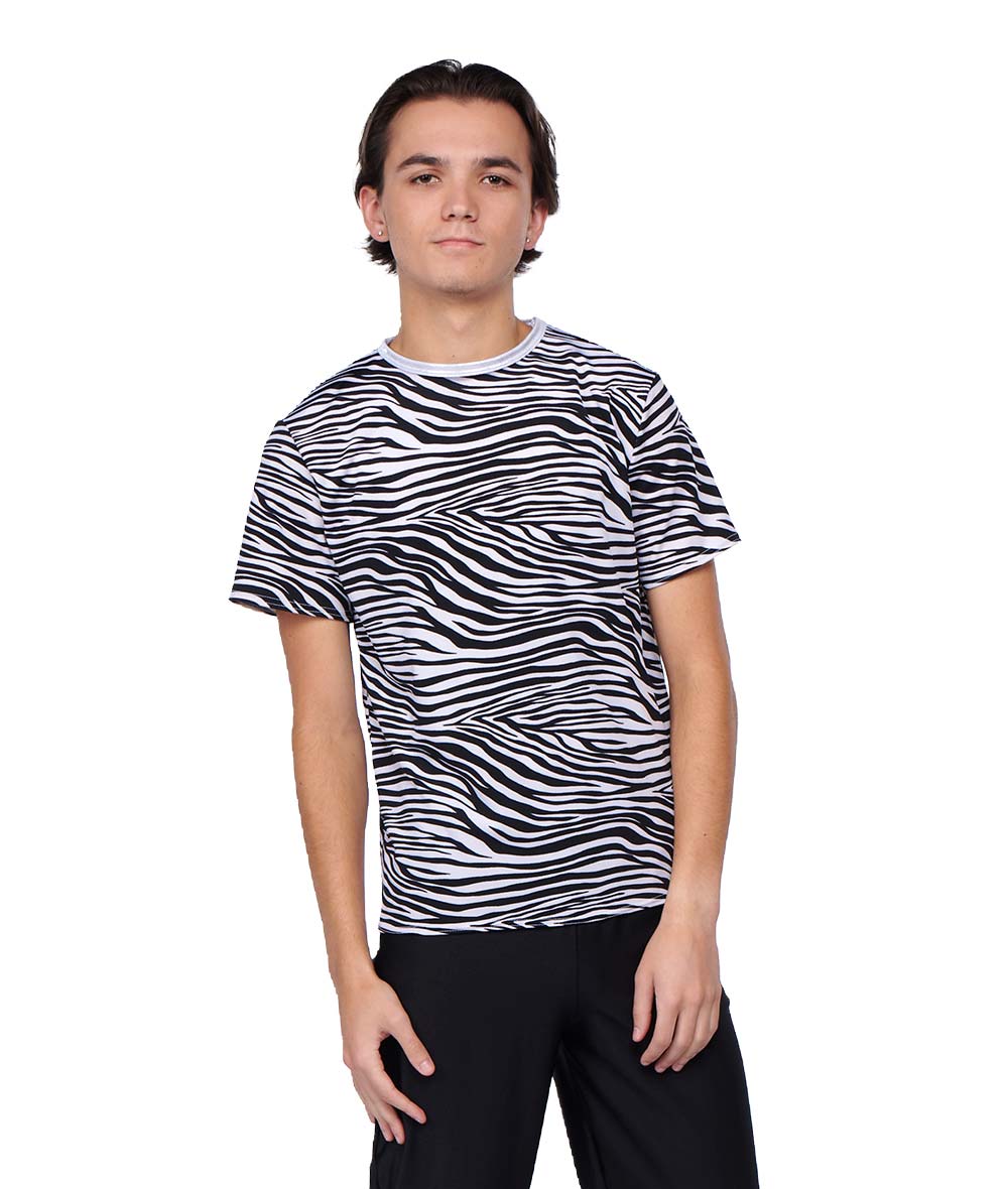 24126Gn Zebra Stripes Guy Shirt
