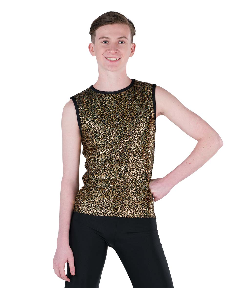24339 Sequin Spandex Guy Tank