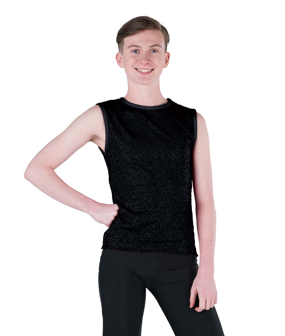 24339 Sequin Spandex Guy Tank