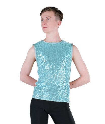 24339 Sequin Spandex Guy Tank
