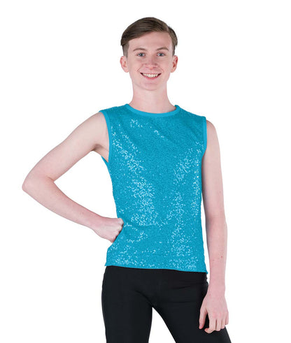 24339 Sequin Spandex Guy Tank
