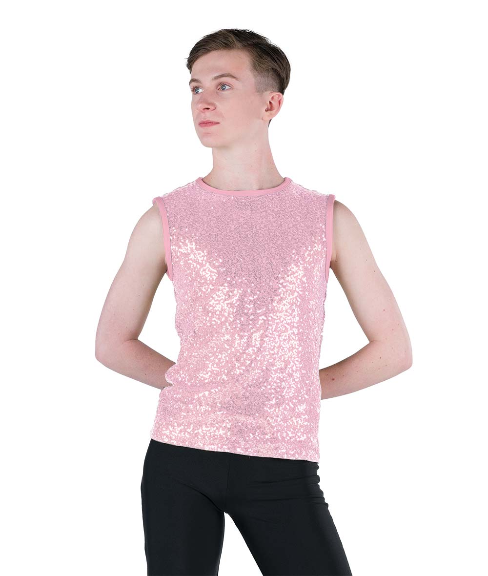 24339 Sequin Spandex Guy Tank