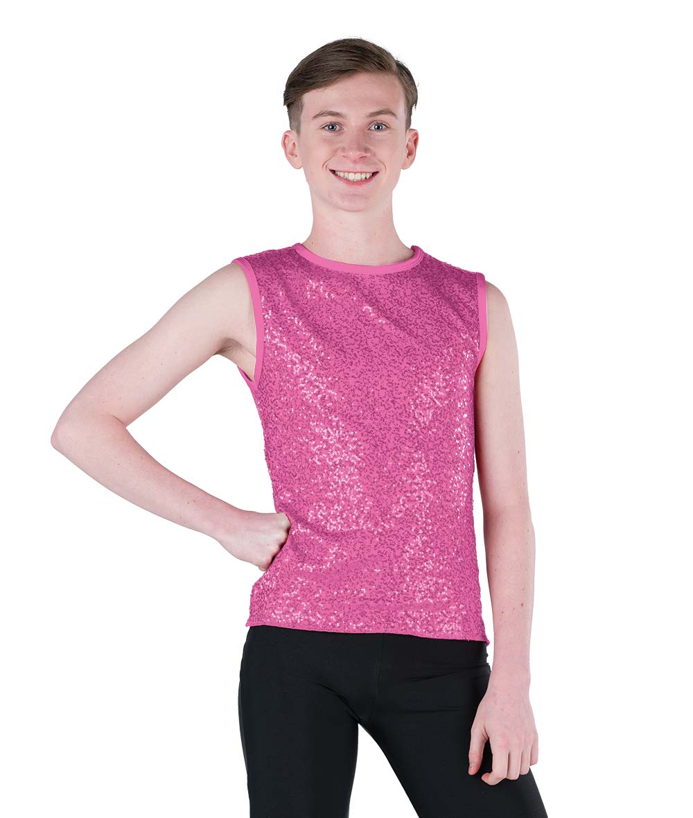 24339 Sequin Spandex Guy Tank