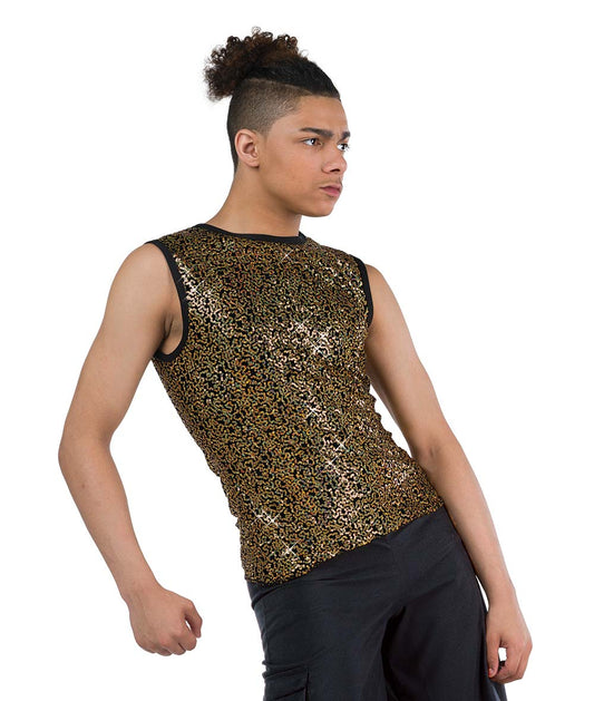 24339 Sequin Spandex Guy Tank
