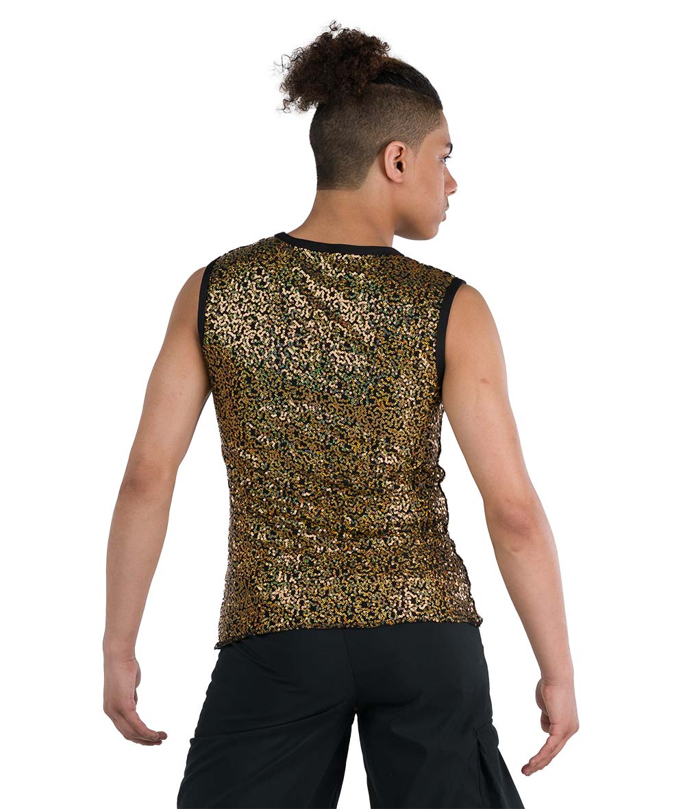24339 Sequin Spandex Guy Tank