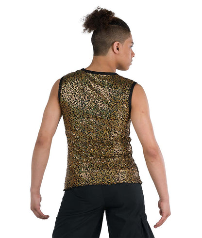 24339 Sequin Spandex Guy Tank