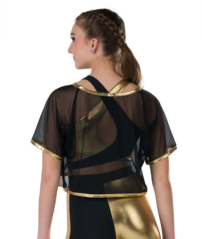 25224A Out Of My Mind Mesh Top