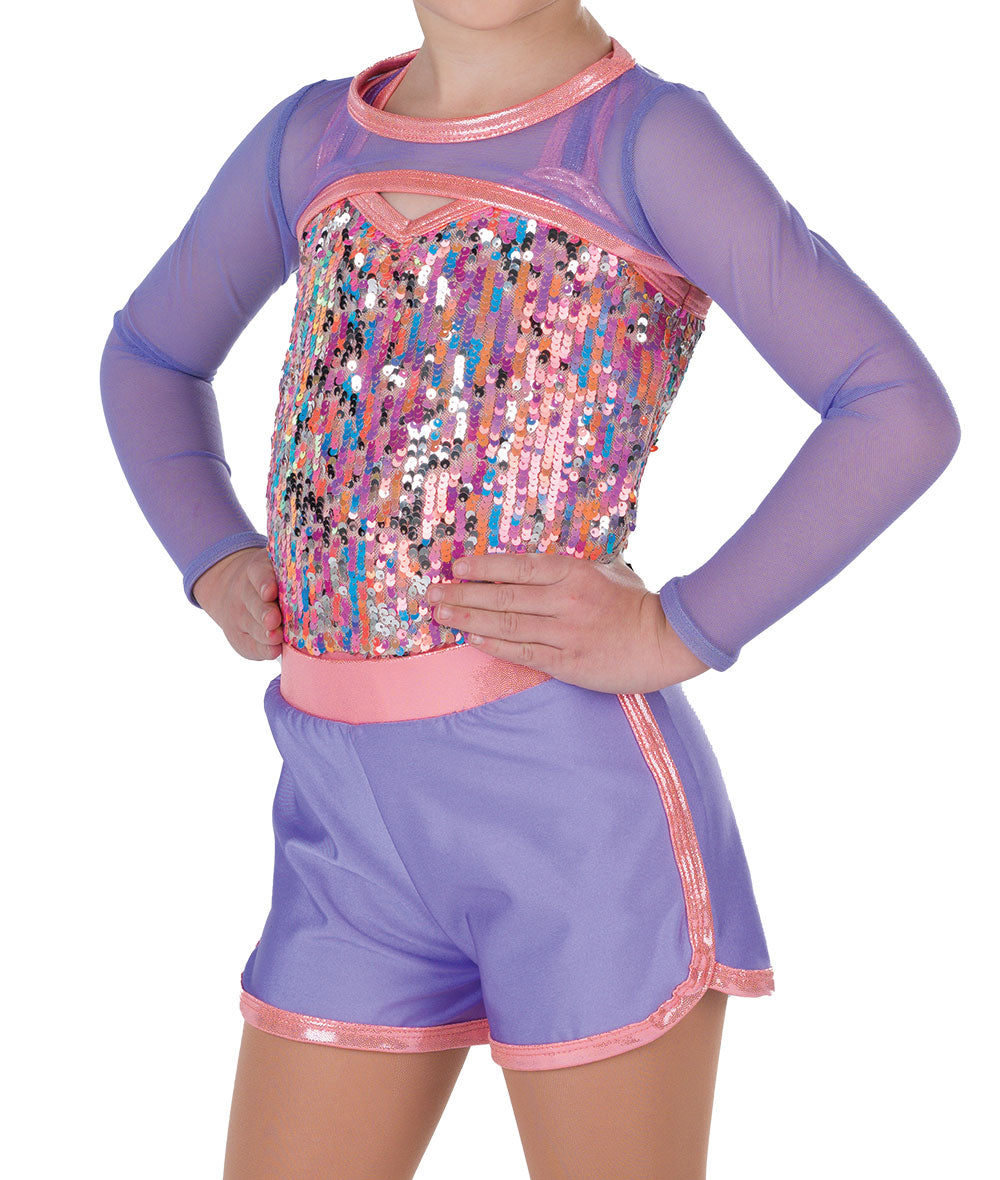 25282S Felt Cute Shrug & Shorts
