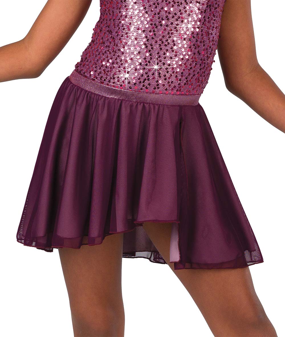 26014A Came Here Love Mesh Skirt