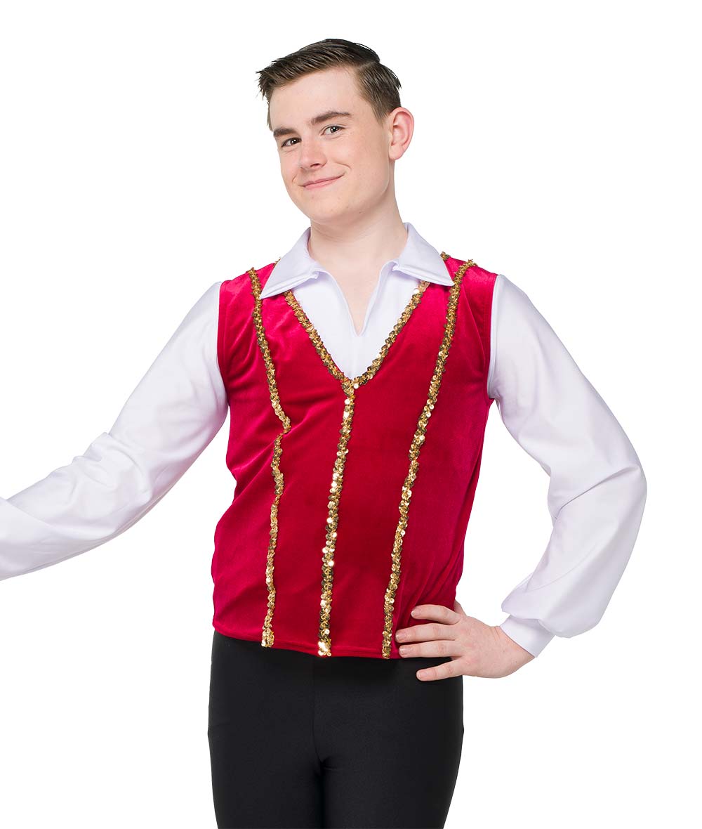 26264 Sequin Trim Vest