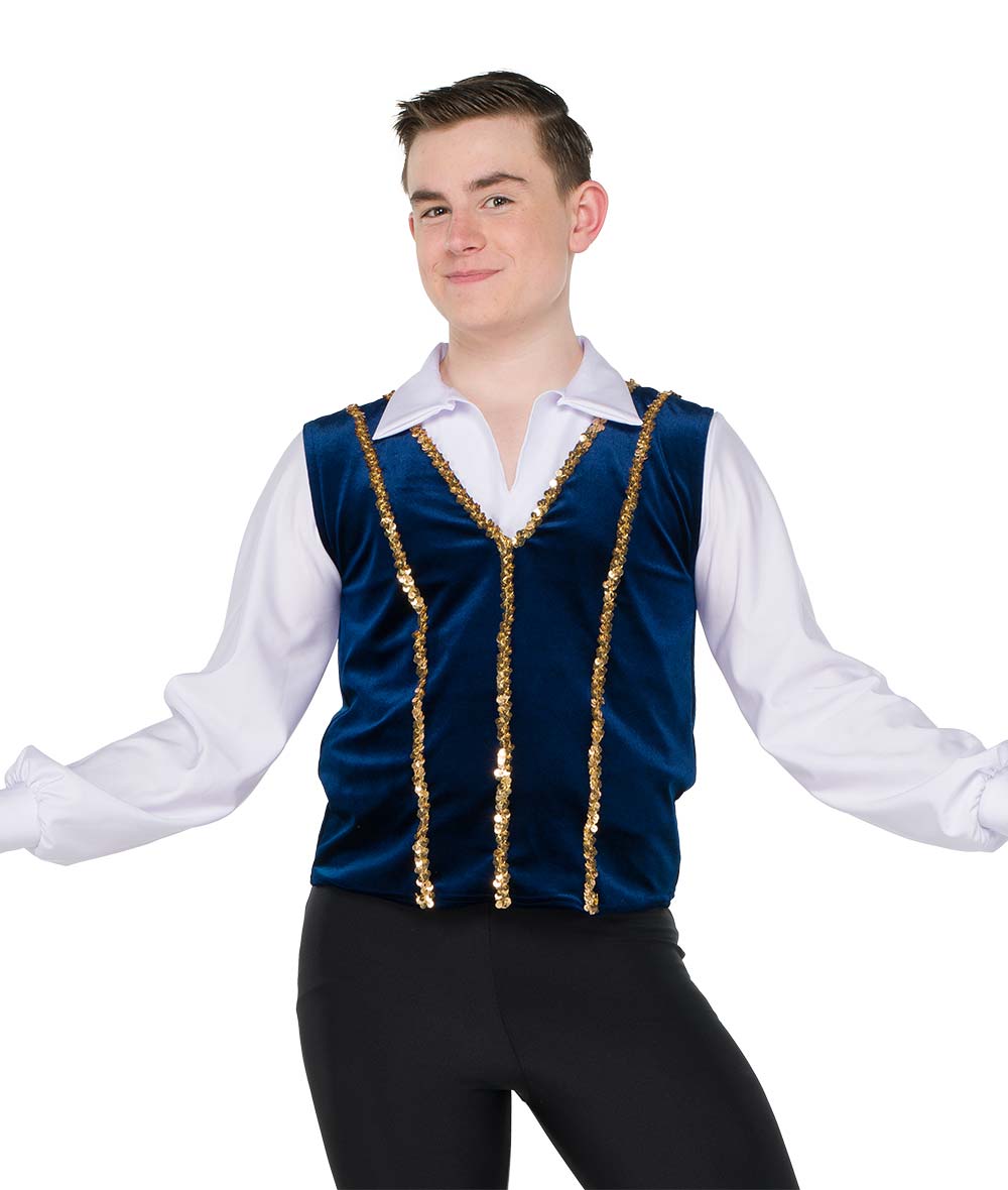 26264 Sequin Trim Vest