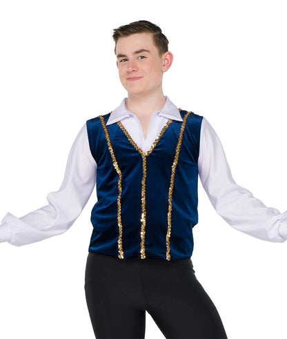 26264 Sequin Trim Vest