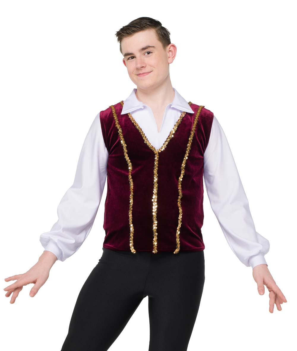 26264 Sequin Trim Vest