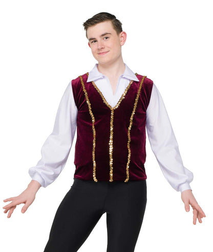 26264 Sequin Trim Vest