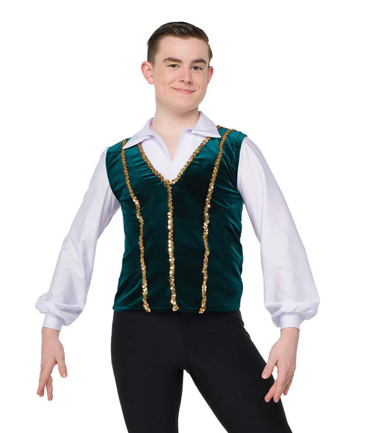 26264 Sequin Trim Vest