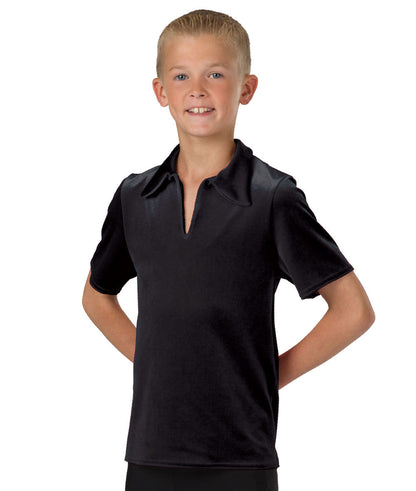 328G Velvet Collared Shirt