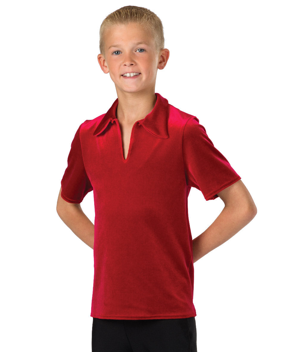 328G Velvet Collared Shirt