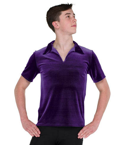 328G Velvet Collared Shirt