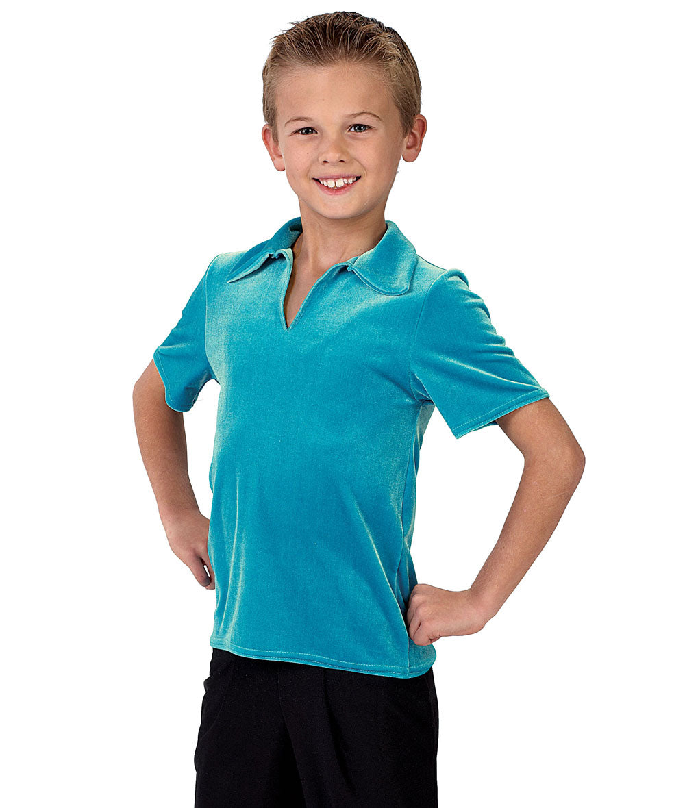 328G Velvet Collared Shirt